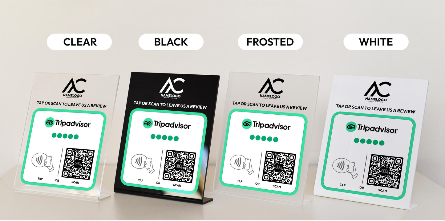 Custom TripAdvisor NFC Plaque - Link in Bio Plate