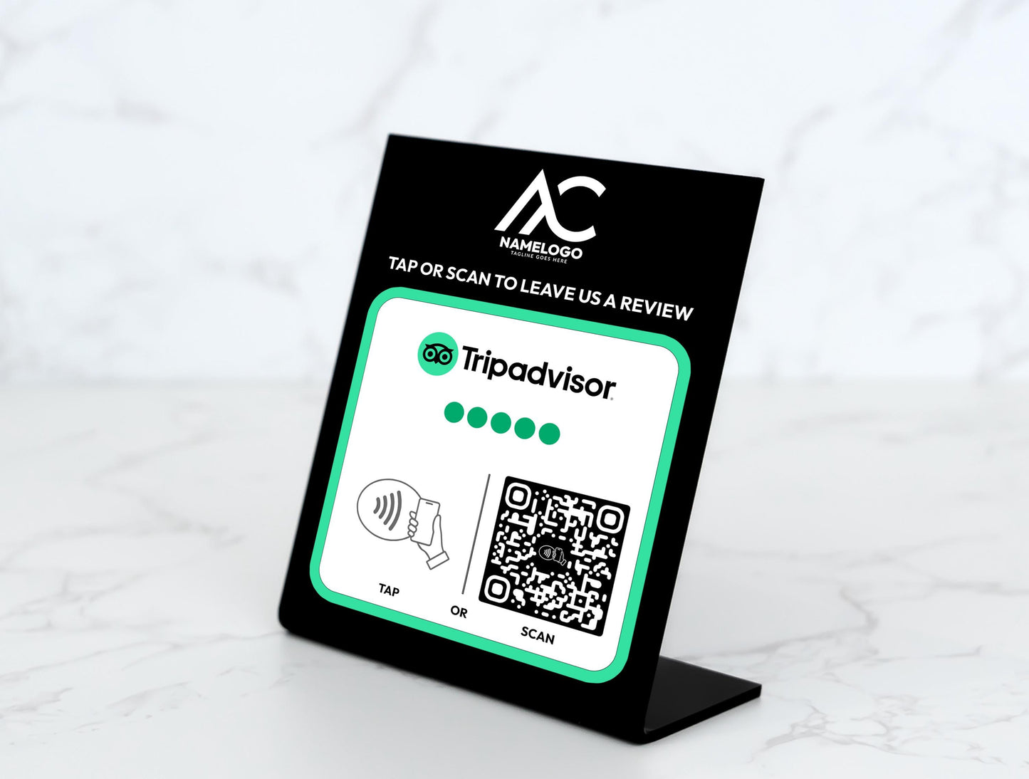 Custom TripAdvisor NFC Plaque - Link in Bio Plate