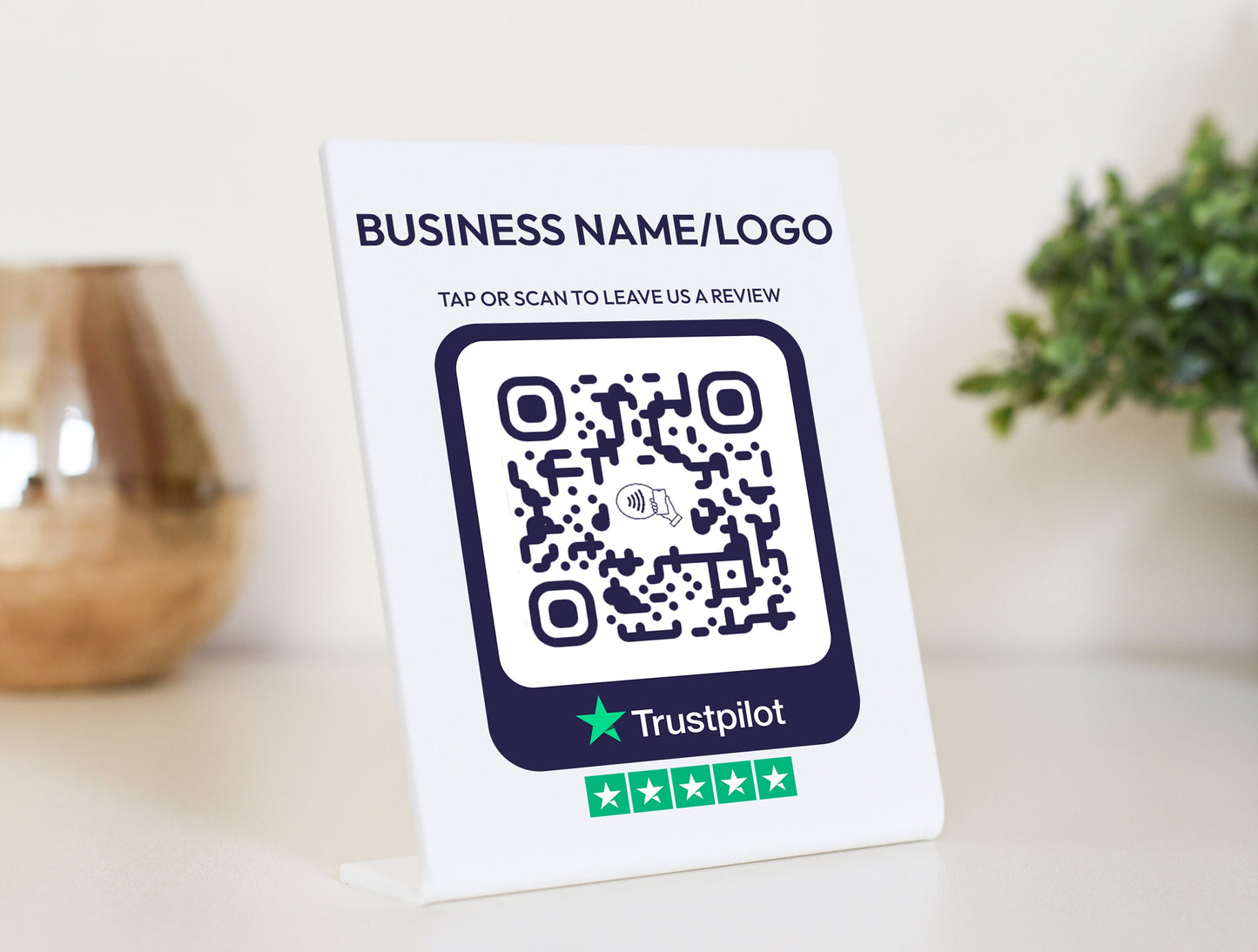 Custom Trustpilot NFC Plate - Link in Bio Plate