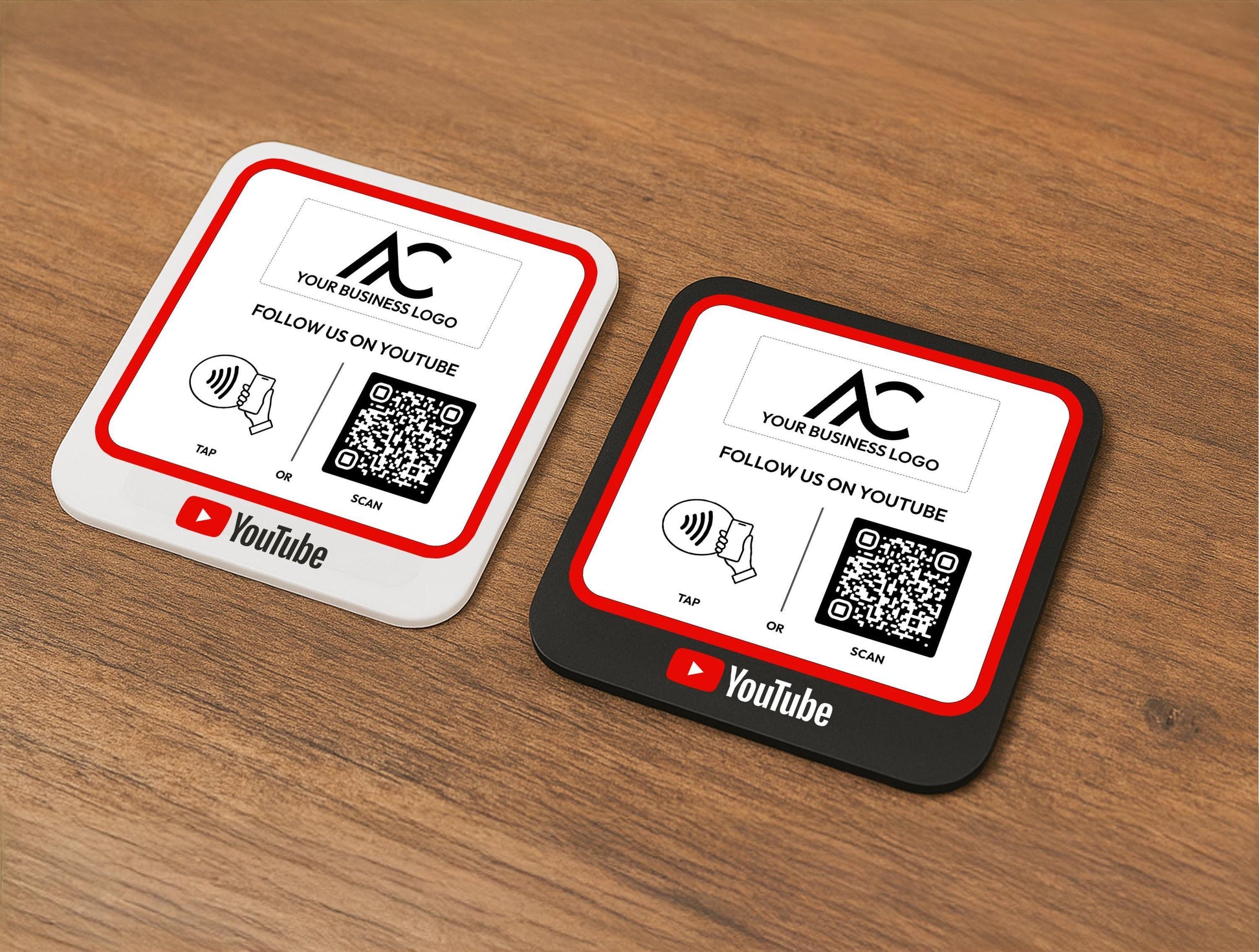 Bundle Offer – Set of Three Social Media Signs for YouTube Subscription Across Multiple Locations