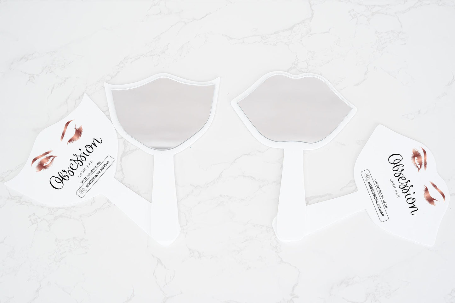 Custom Handheld Mirror: Lash Technician Social Media Prop