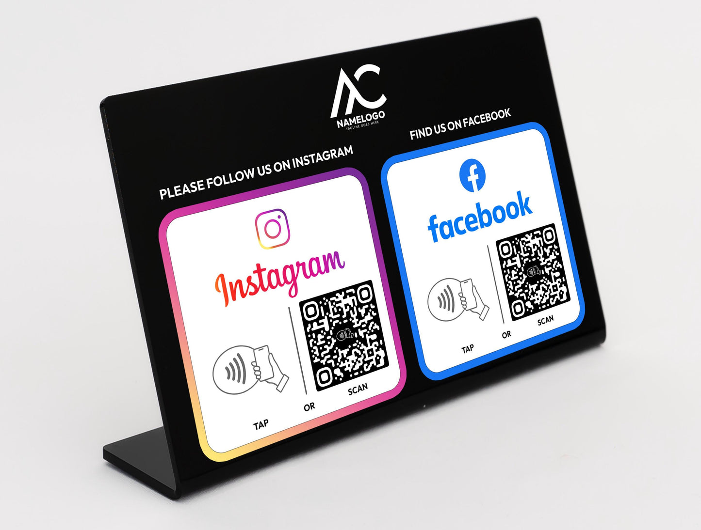 Custom Multi Link NFC Plate - Social Media