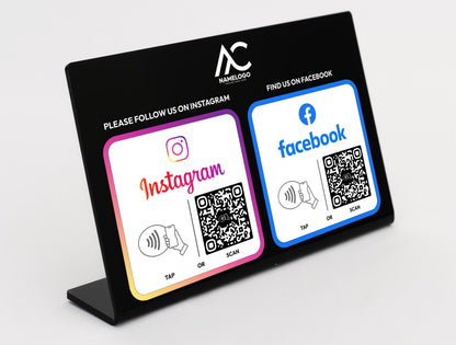 Custom Multi Link NFC Plate - Social Media