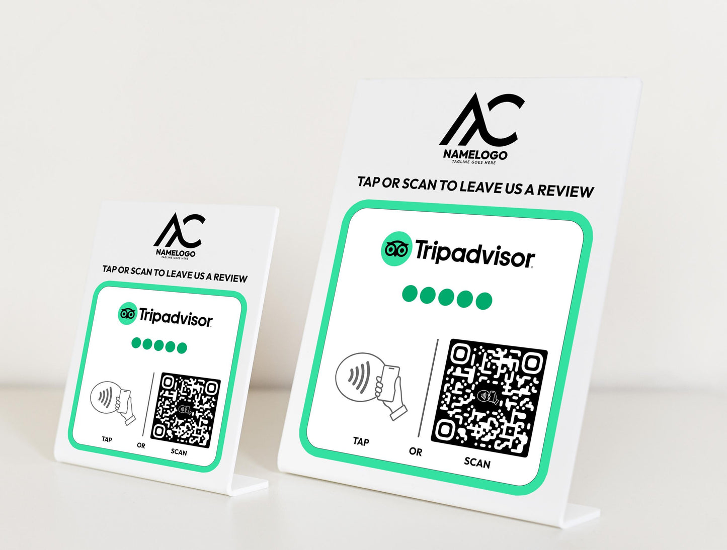Custom TripAdvisor NFC Plaque - Link in Bio Plate