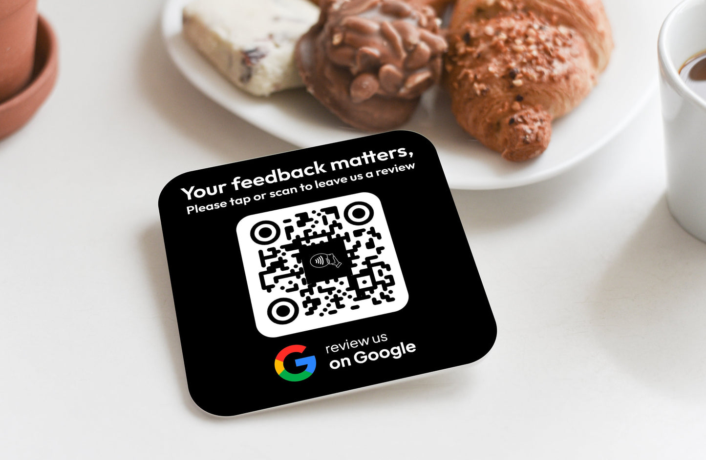 Mini Google Review NFC Plaque - Personalised