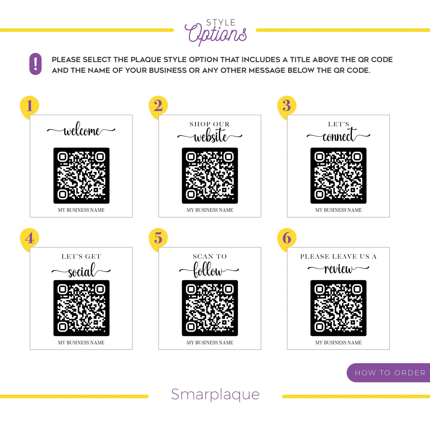 Floral QR Code Sign: Acrylic Social Media Display
