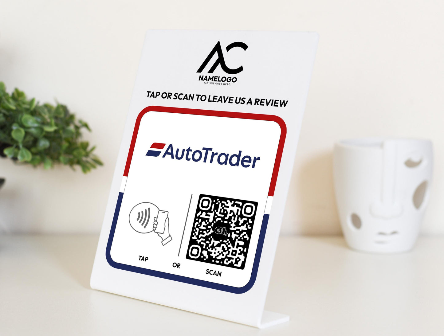 Custom AutoTrader NFC Plaque - Link in Bio Plate