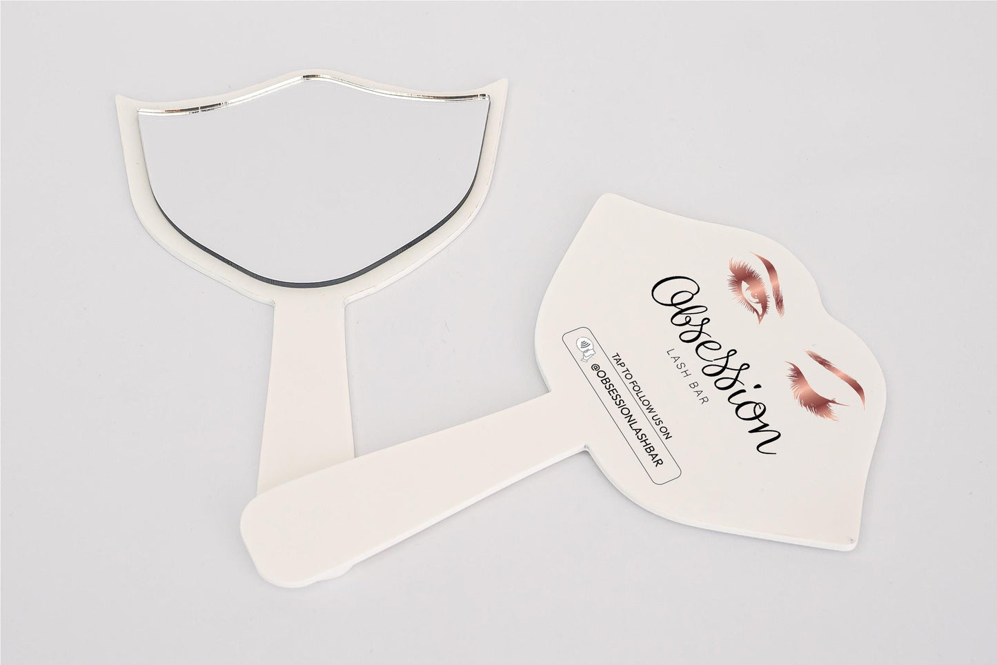 Custom Handheld Mirror: Lash Technician Social Media Prop
