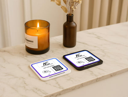 Countertop Mini Sign with Link to Website and Business Branding