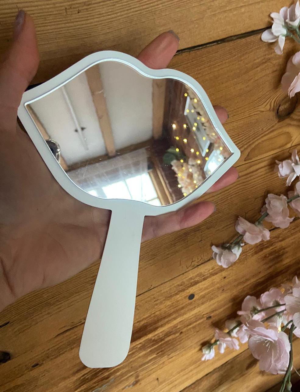 Custom Handheld Mirror: Lash Technician Social Media Prop