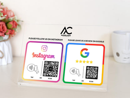 Custom Multi Link NFC Plate - Social Media