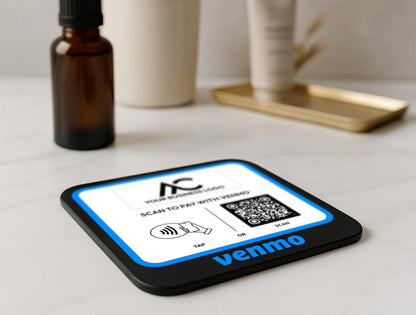 Custom Logo Venmo QR Code Payment Sign: Scan to Pay Acrylic Display