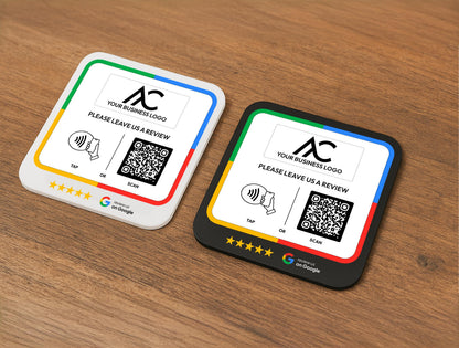 Personalised Google Review NFC Plate - Custom