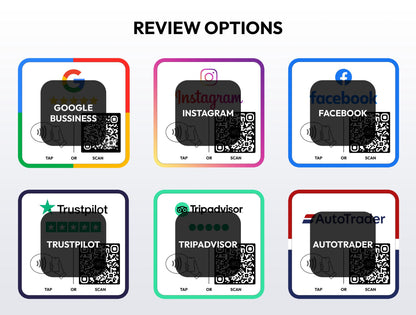 Custom Multi Link NFC Plate - Social Media