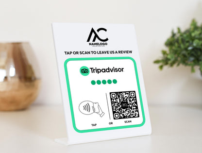 Custom TripAdvisor NFC Plaque - Link in Bio Plate