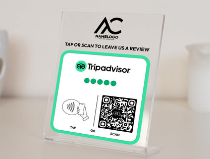 Custom TripAdvisor NFC Plaque - Link in Bio Plate