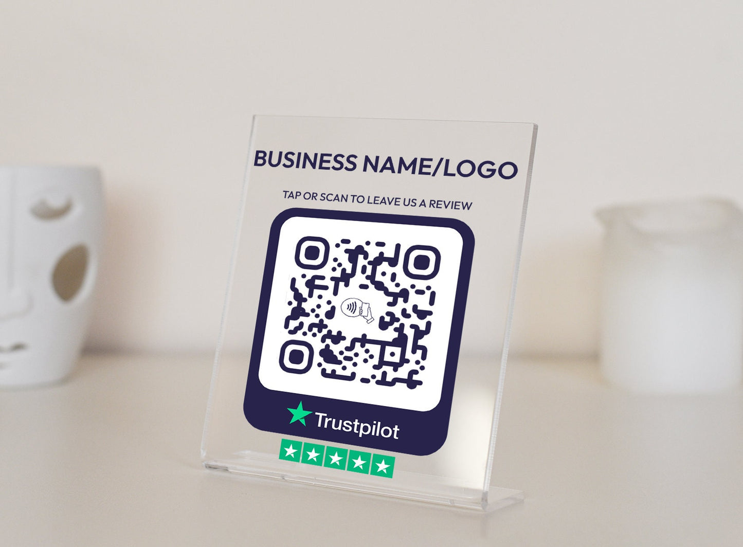 Custom Trustpilot NFC Plate - Link in Bio Plate
