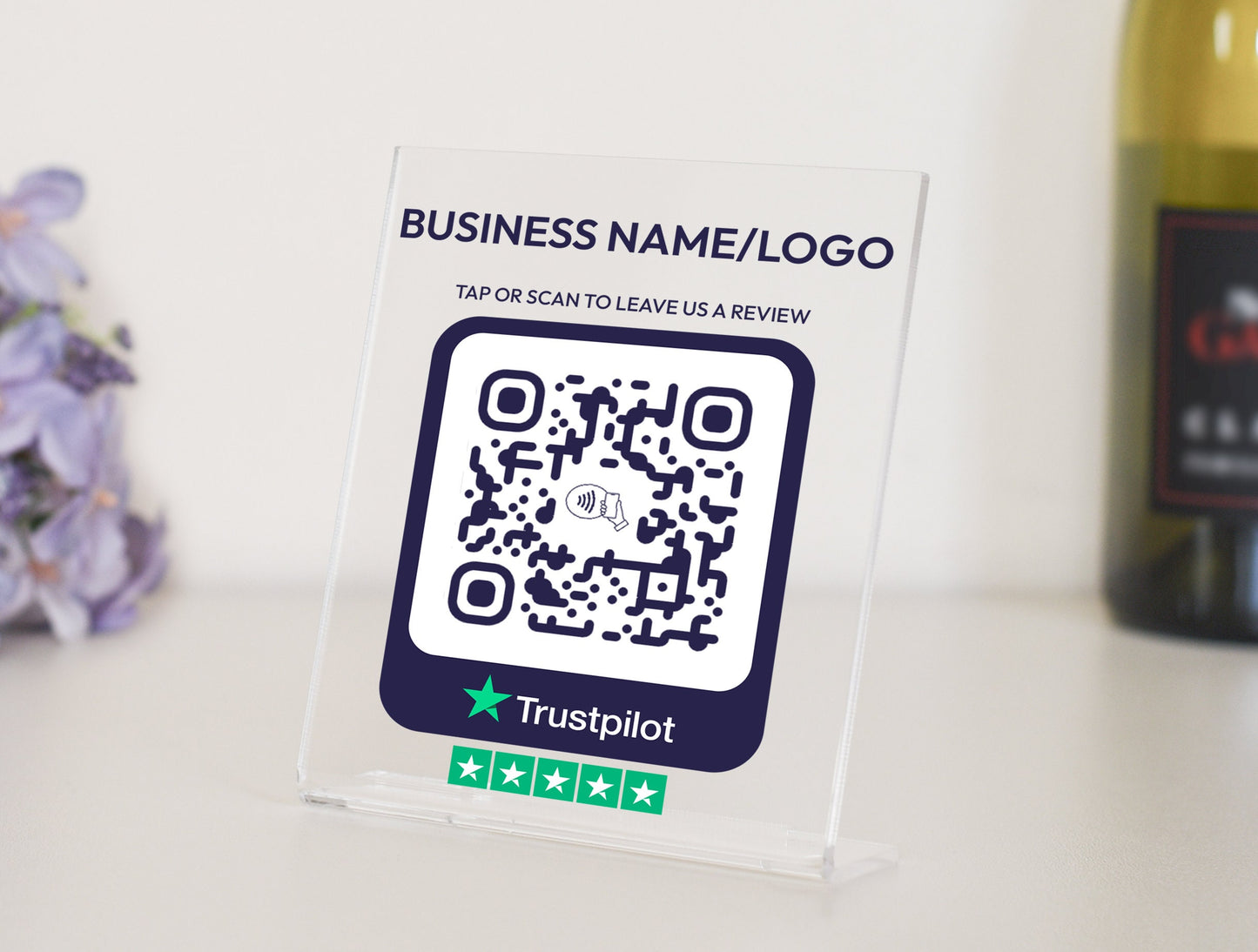 Custom Trustpilot NFC Plate - Link in Bio Plate