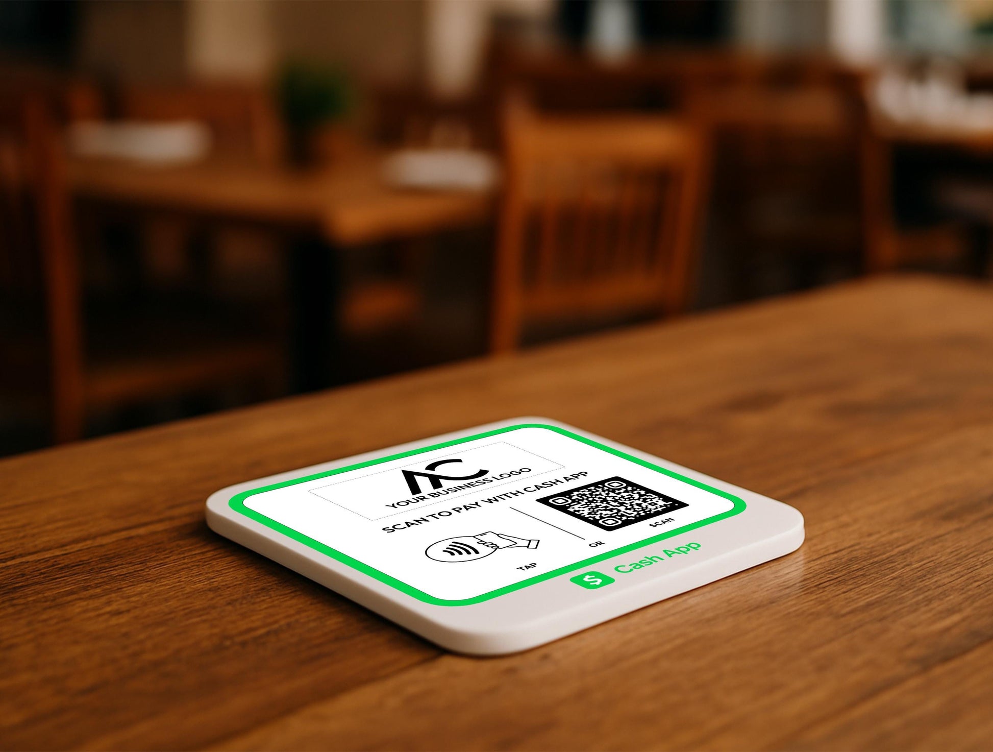 Custom Cash App Payment Display for Salons, Vendors, and Market Booths