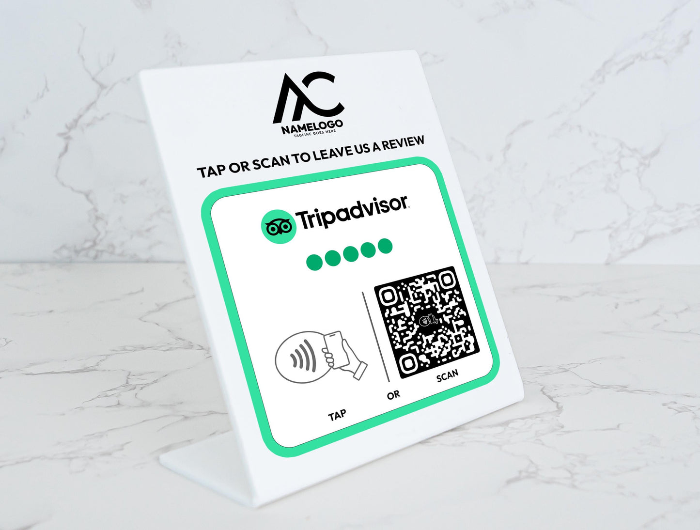 Custom TripAdvisor NFC Plaque - Link in Bio Plate