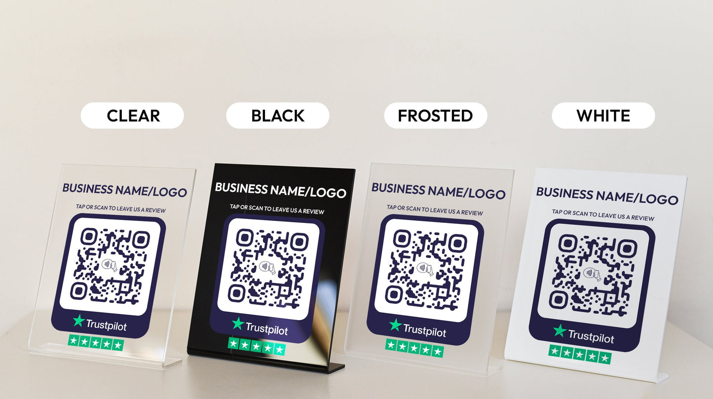 Custom Trustpilot NFC Plate - Link in Bio Plate