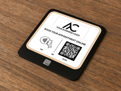 Black Acrylic Appointment Booking Sign for Dental or Beauty Salon Reception