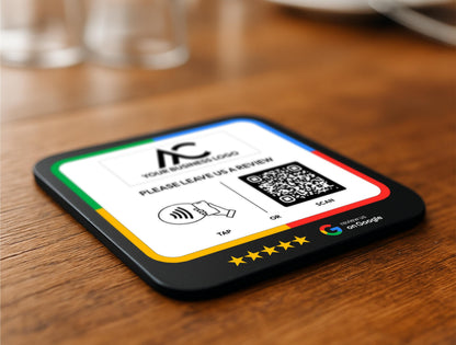 Personalised Google Review NFC Plate - Custom