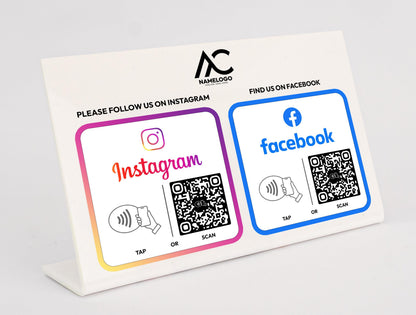 Custom Multi Link NFC Plate - Social Media