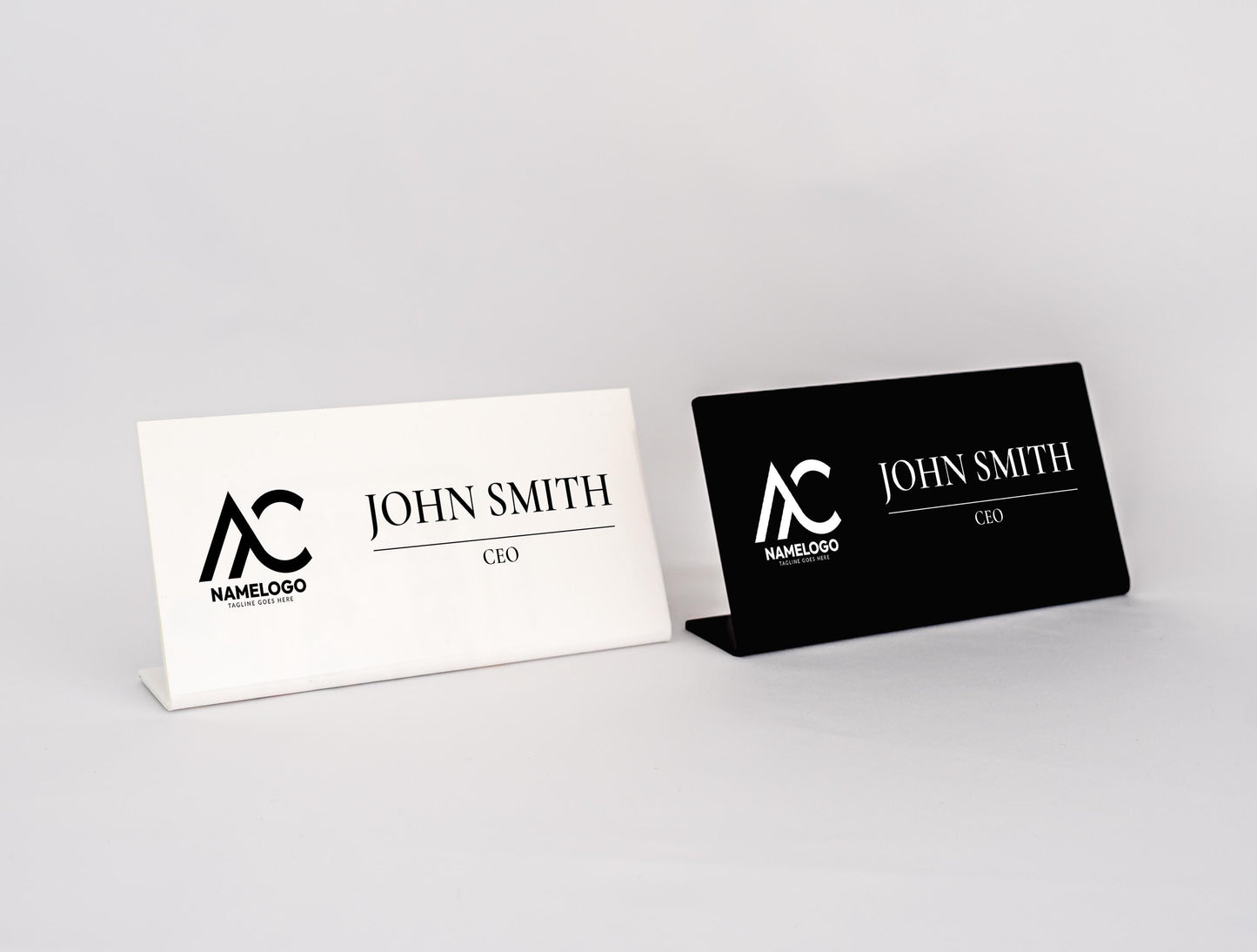 Custom Desk Nameplate, Personalized Acrylic Office Name Plate, Coworker Office Business Gift, Desk Plaque for New Job,Modern Graduation Gift
