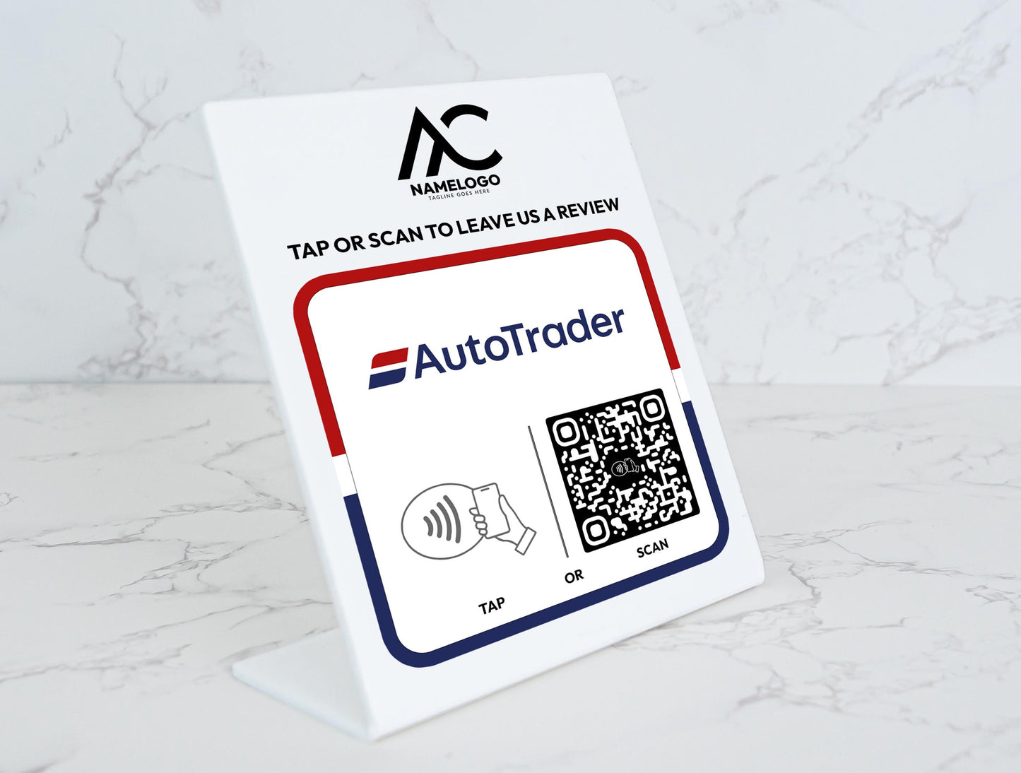 Custom AutoTrader NFC Plaque - Link in Bio Plate