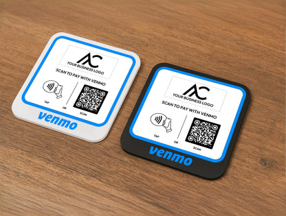 Custom Logo Venmo QR Code Payment Sign: Scan to Pay Acrylic Display