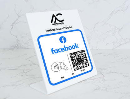 Custom Facebook NFC Plate - Link in Bio Plate