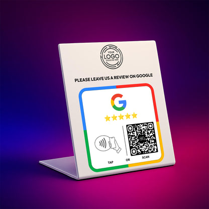 Tap to Review us on Google NFC & QR Code Stand