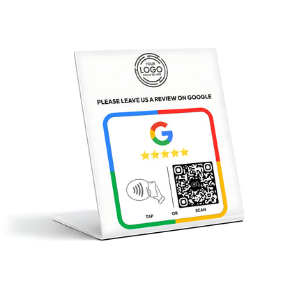 Tap to Review us on Google NFC & QR Code Stand