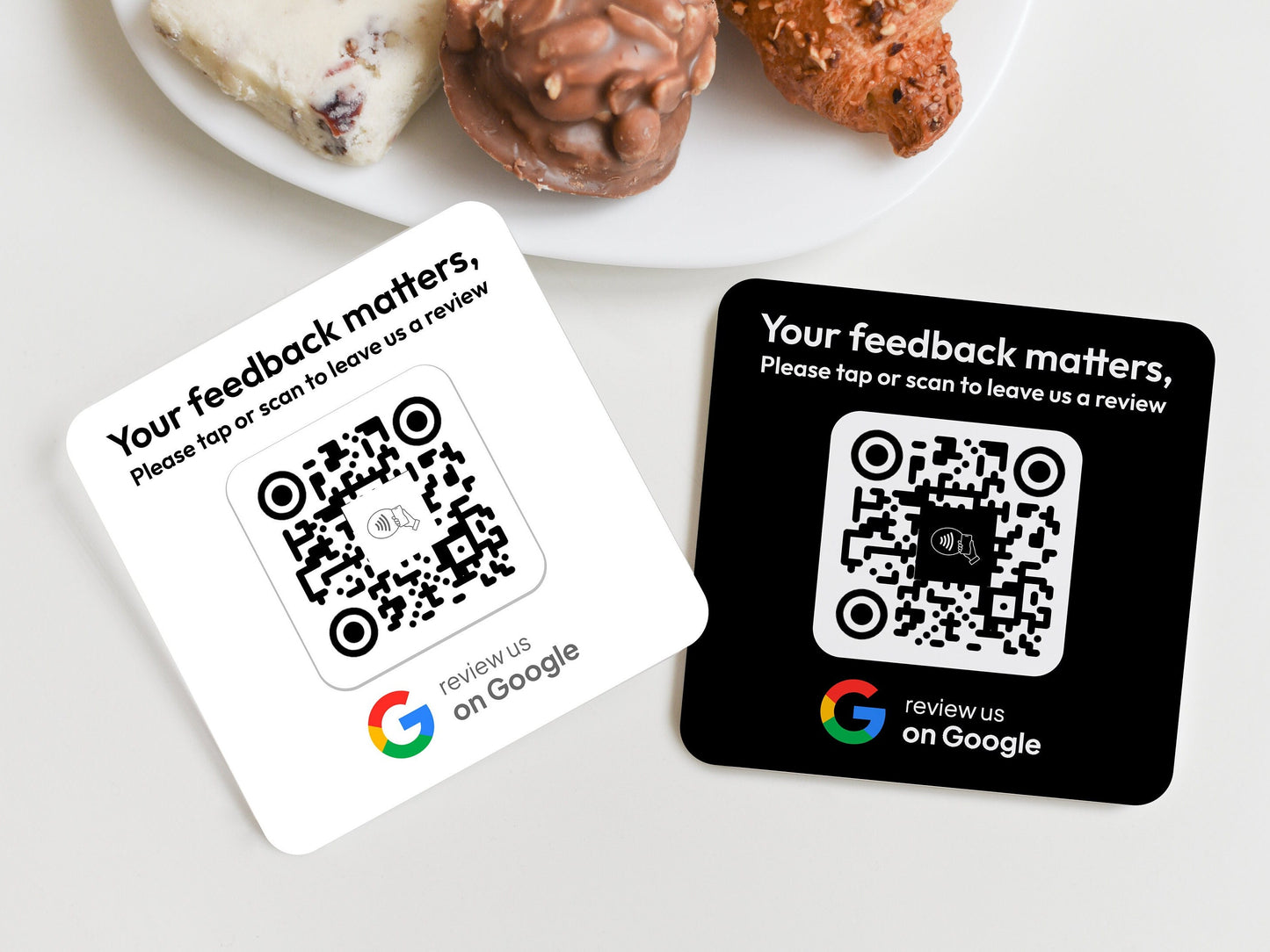 Mini Google Review NFC Plaque - Personalised