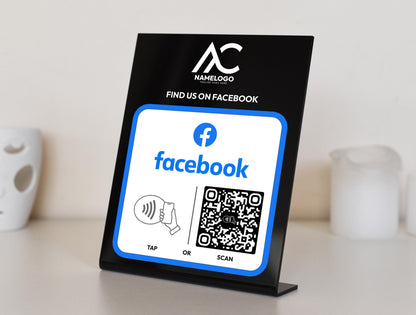 Custom Facebook NFC Plate - Link in Bio Plate