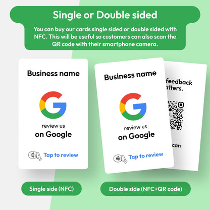 Personalised Google Review NFC Plate - Single QR