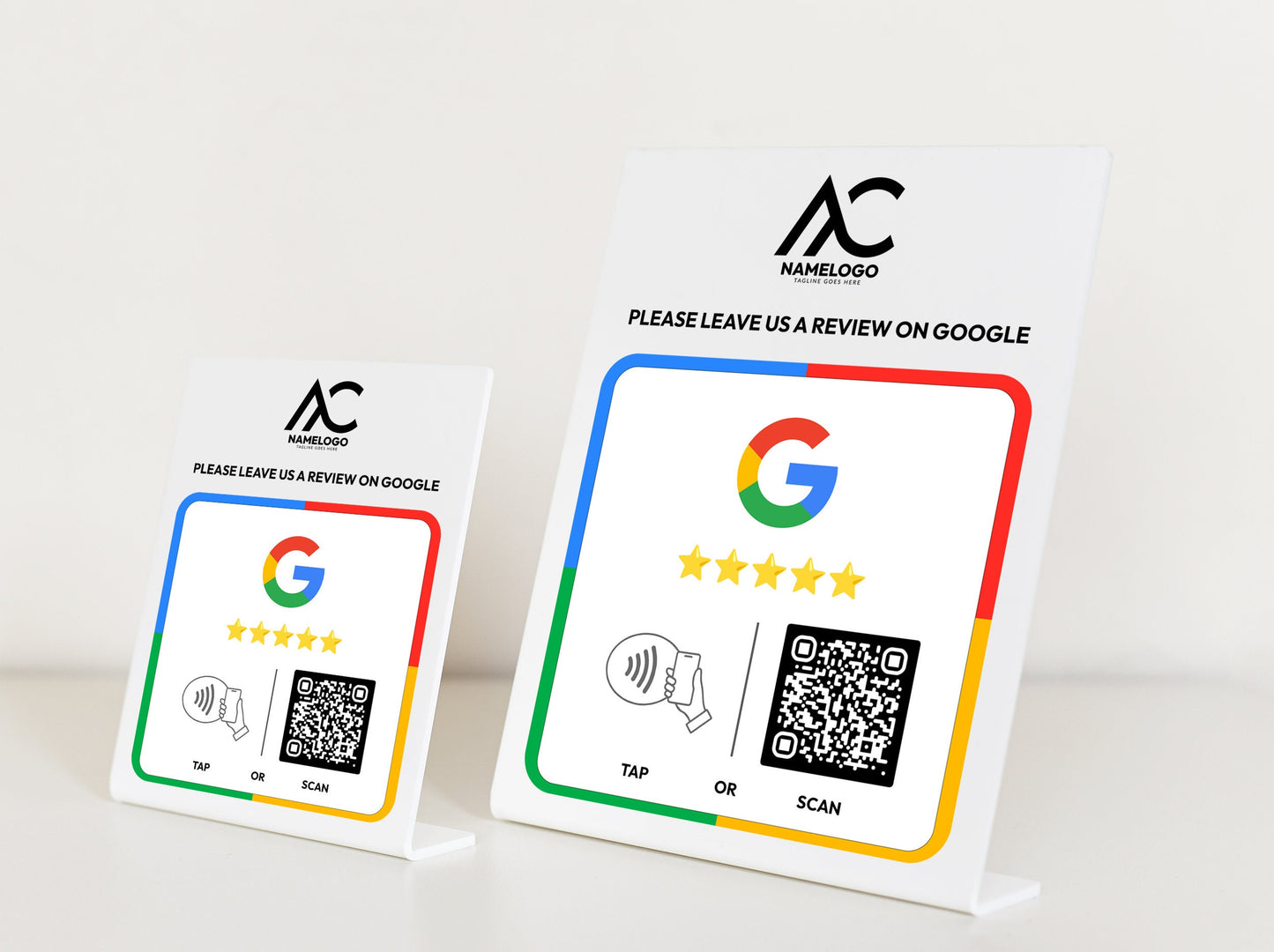 Mini Google Review NFC Plaque - Custom