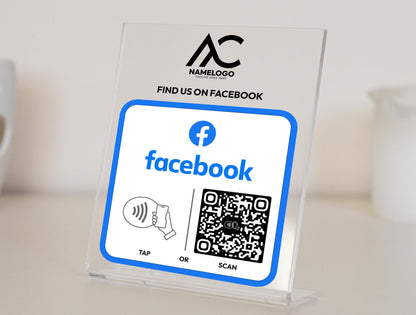 Custom Facebook NFC Plate - Link in Bio Plate