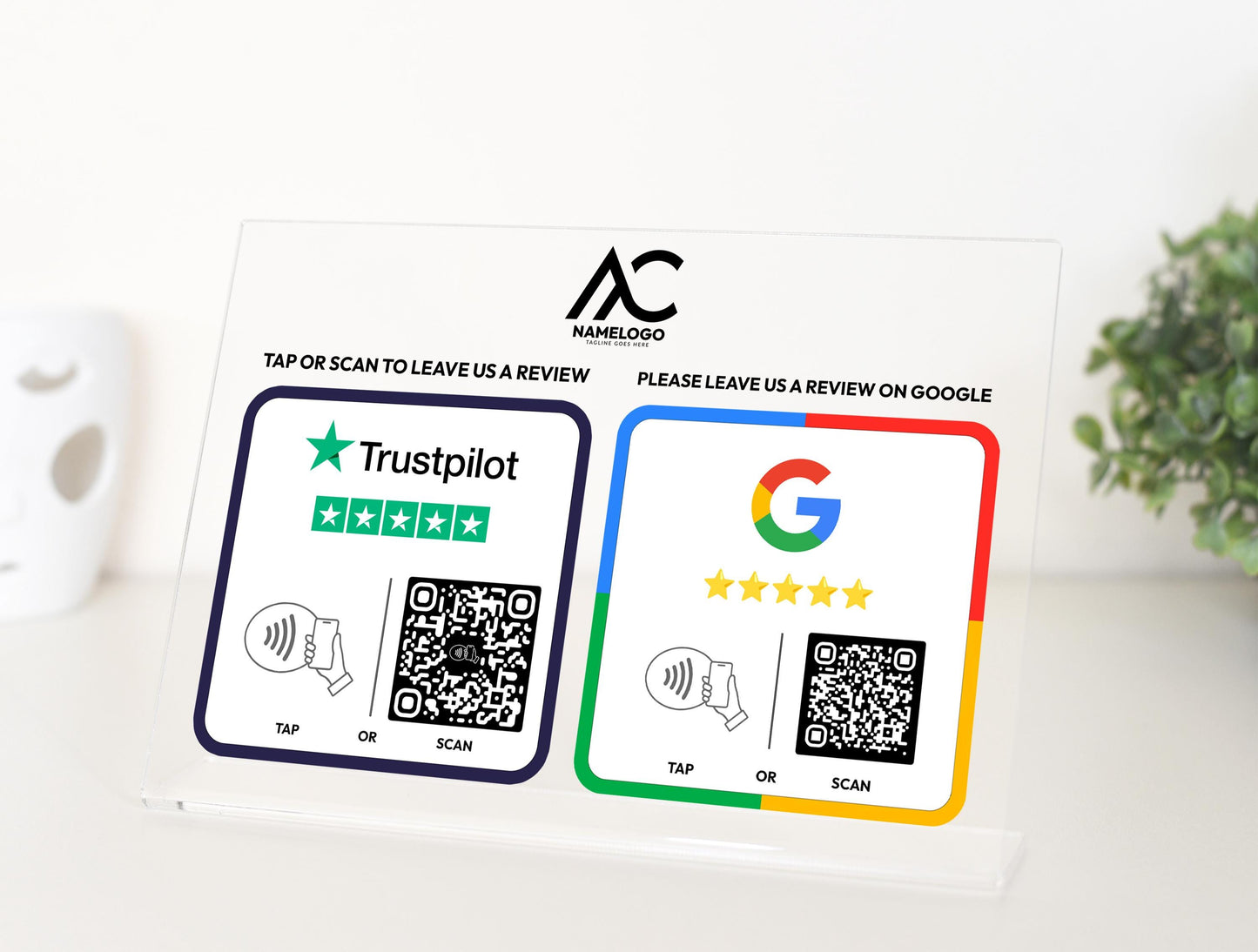 Custom Multi Link NFC Plate - Social Media