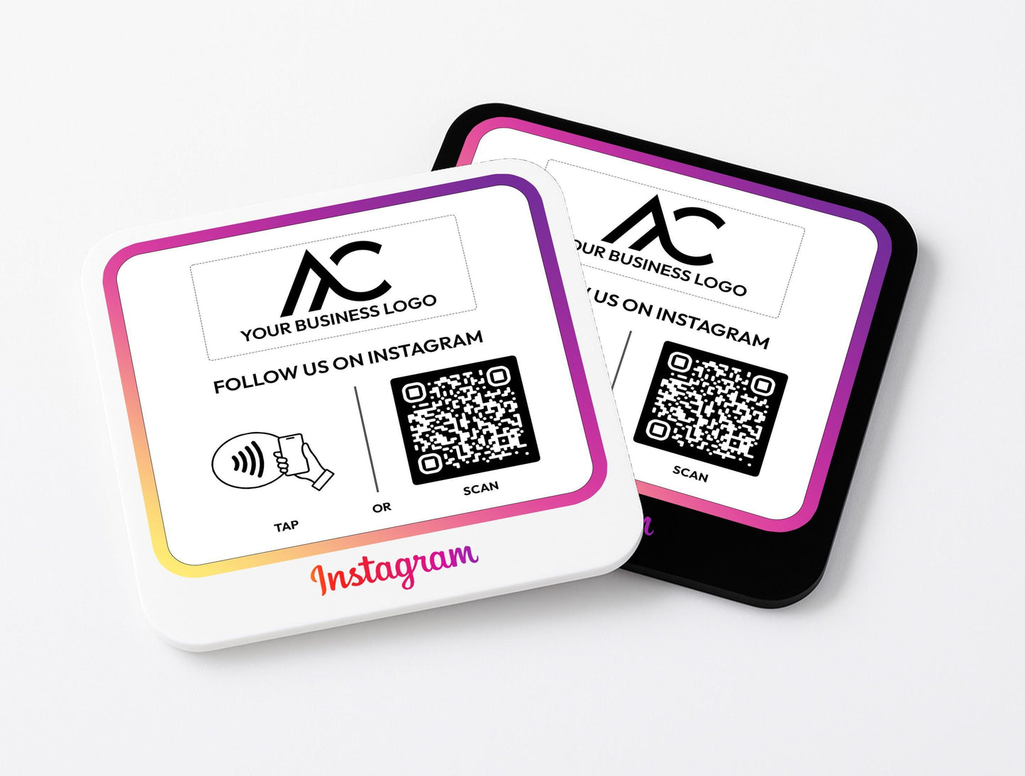 Custom Social Media NFC Plaque - Payment Plaque