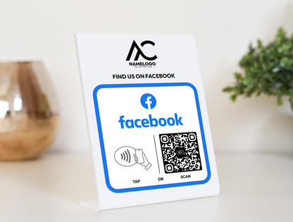 Custom Facebook NFC Plate - Link in Bio Plate