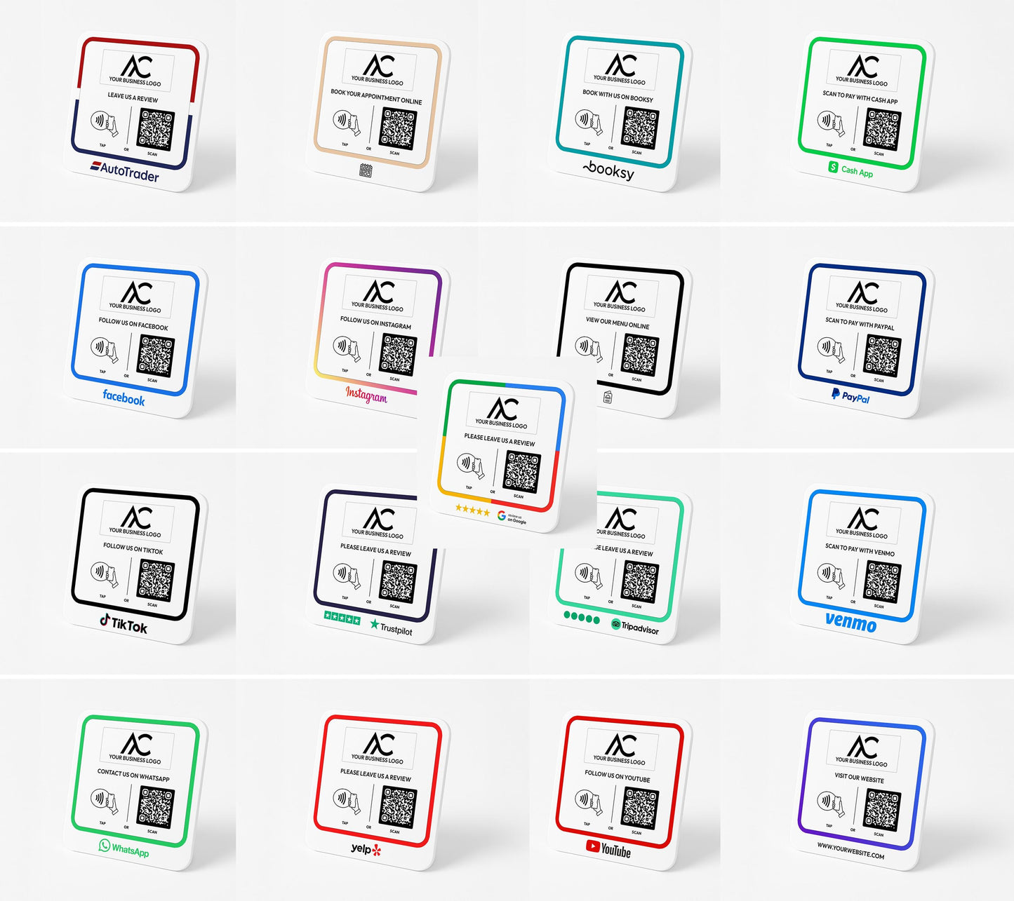 Custom TikTok QR Code Sign: Social Media Display for Business