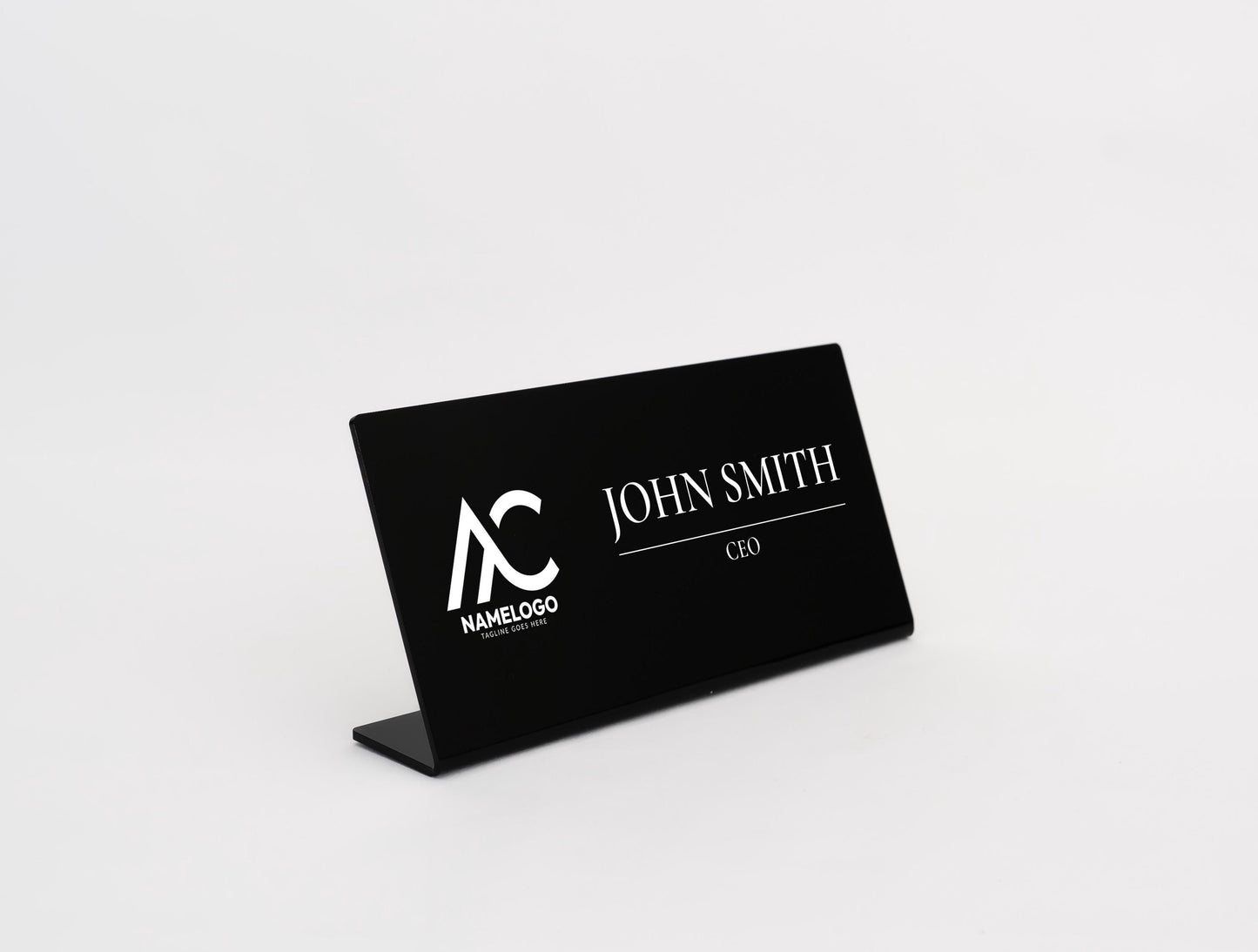 Custom Desk Nameplate, Personalized Acrylic Office Name Plate, Coworker Office Business Gift, Desk Plaque for New Job,Modern Graduation Gift