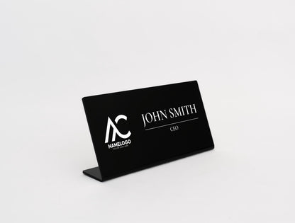 Custom Desk Nameplate, Personalized Acrylic Office Name Plate, Coworker Office Business Gift, Desk Plaque for New Job,Modern Graduation Gift