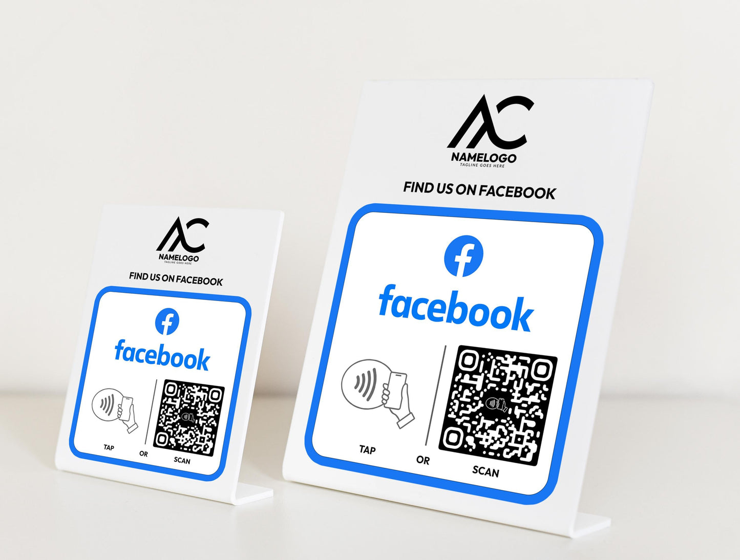 Custom Facebook NFC Plate - Link in Bio Plate