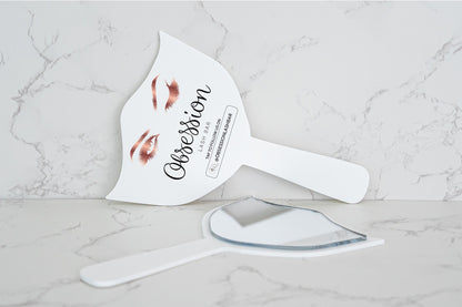 Custom Handheld Mirror: Lash Technician Social Media Prop