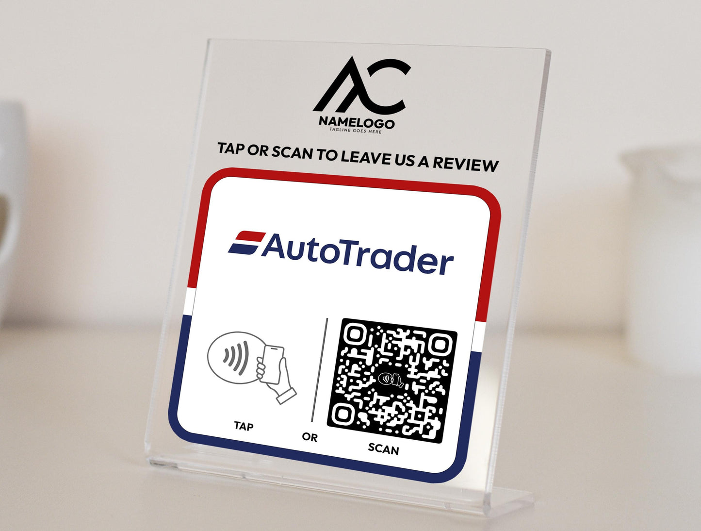 Custom AutoTrader NFC Plaque - Link in Bio Plate