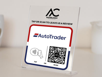 Custom AutoTrader NFC Plaque - Link in Bio Plate