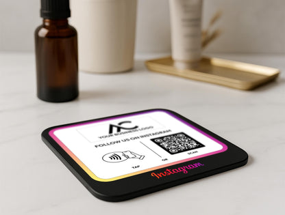 Custom Social Media NFC Plaque - Payment Plaque